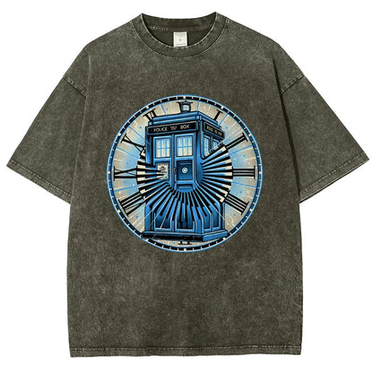Time Travel in a box Vintage Distressed T-shirt