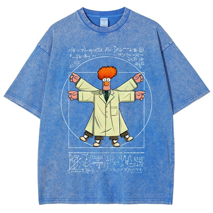 Vitruvian Puppet Vintage Distressed T-shirt