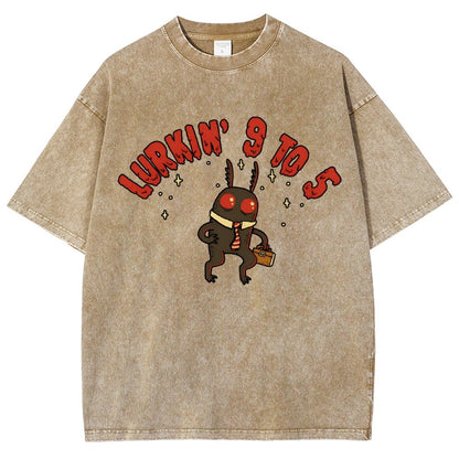 Mothman's Day Job Vintage Distressed T-shirt