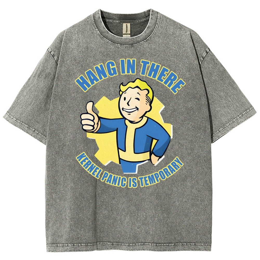 Hang in there - Kernel Panic is temporary Vintage Distressed T-shirt