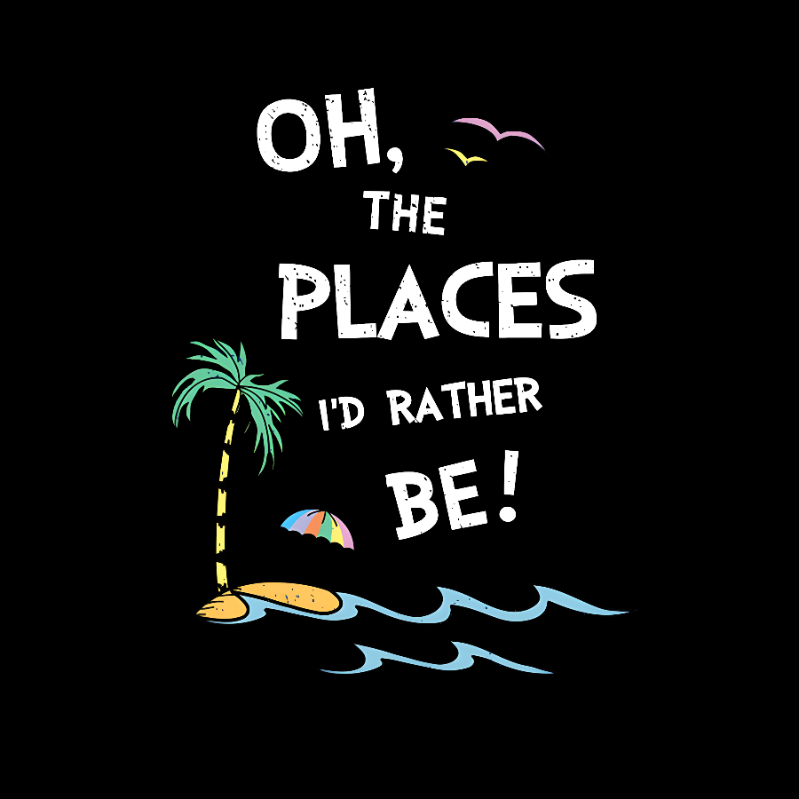 Oh the Places I'd Rather Be Geek T-Shirt