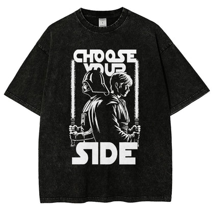 Choose Your Side Vintage Distressed T-shirt