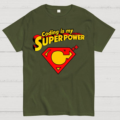 Coding Is My Superpower Geek T-Shirt