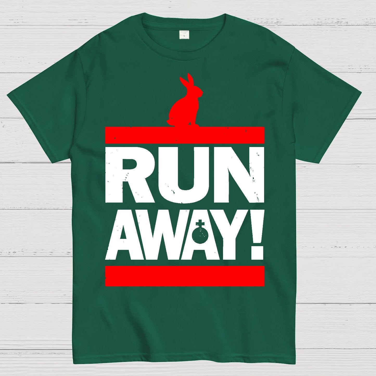 Run Away from the Rabbit! Geek T-Shirt