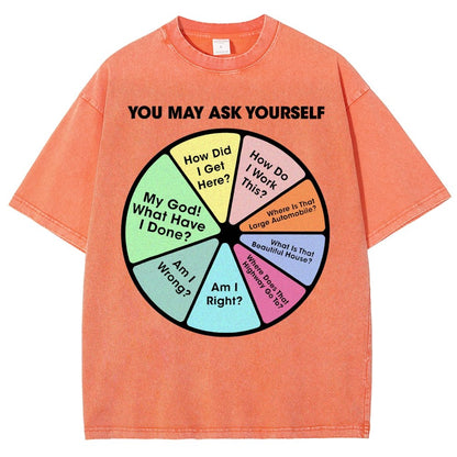 You May Ask Yourself Vintage Distressed T-shirt