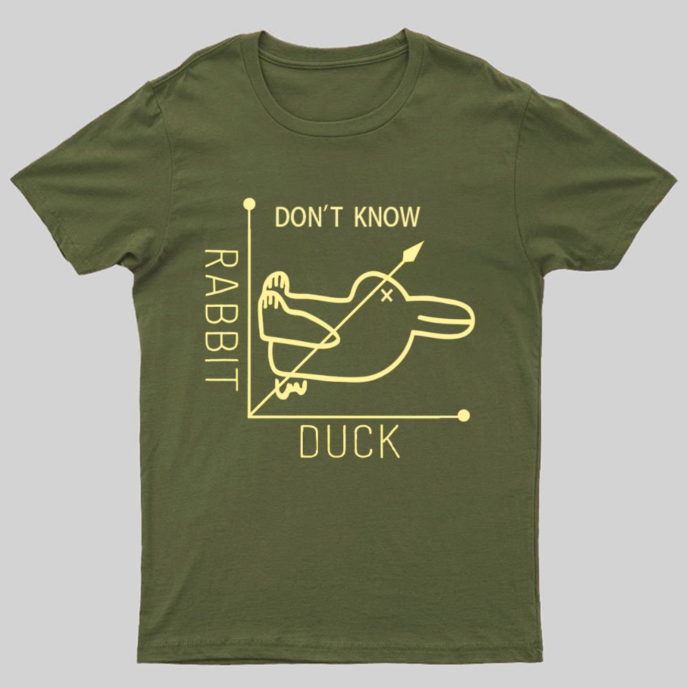Rabbit or Duck - Don't know - Math Graph Geeky T-Shirt