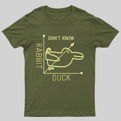 Rabbit or Duck - Don't know - Math Graph Geeky T-Shirt