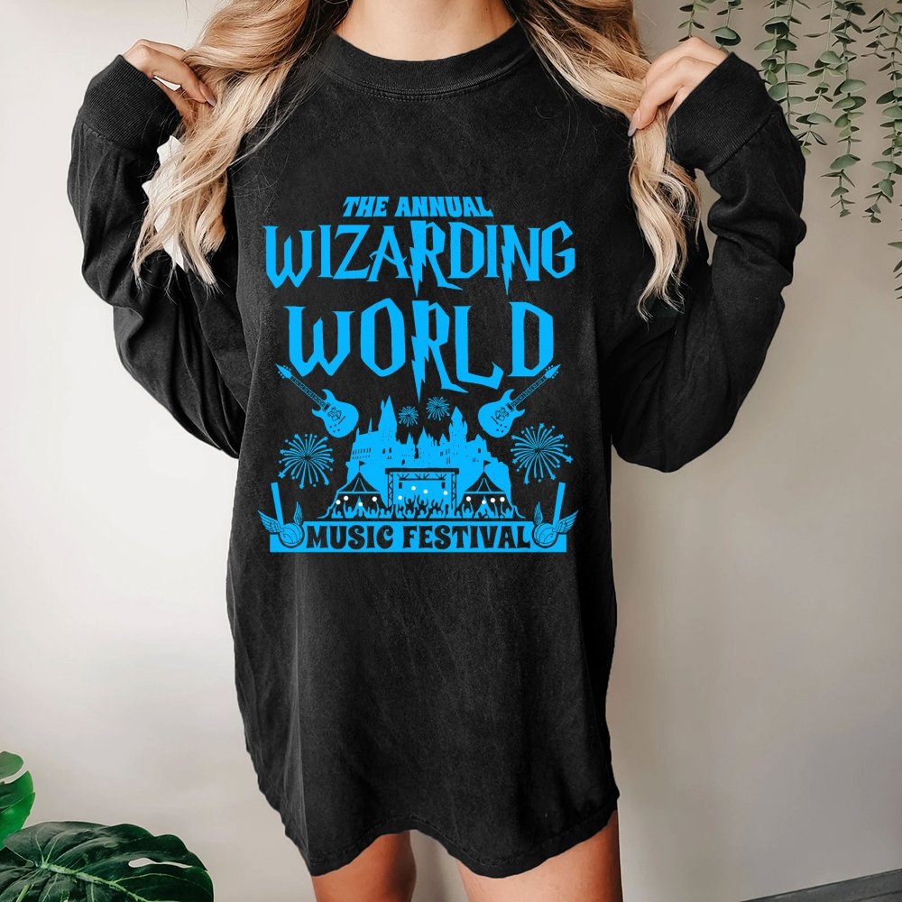 Wizards & Witches Music Festival Washed Long Sleeve Tee