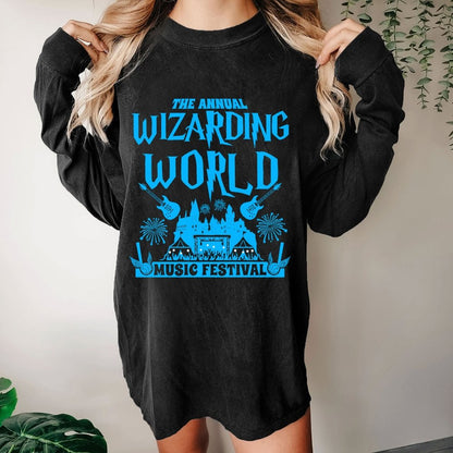 Wizards & Witches Music Festival Washed Long Sleeve Tee