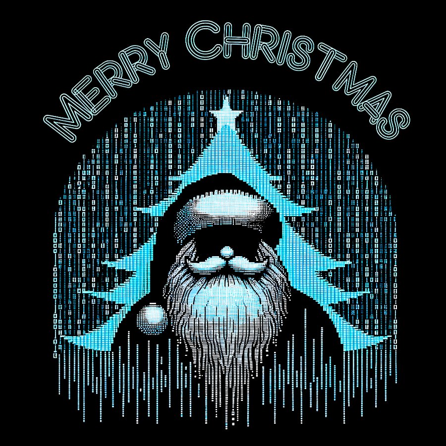 Funny Binary Christmas Santa Clause for Programmer Geek T-Shirt