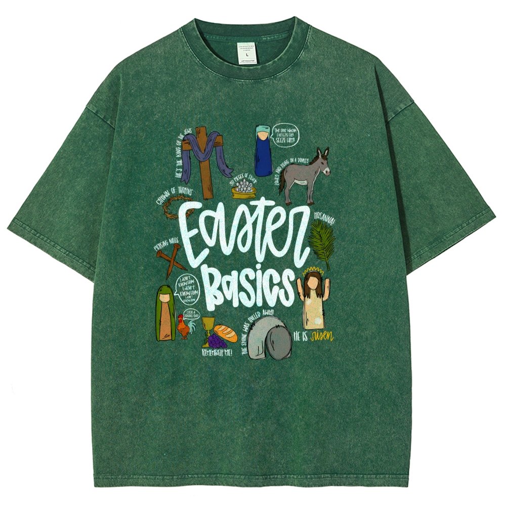 Easter Basics Vintage Distressed T-shirt