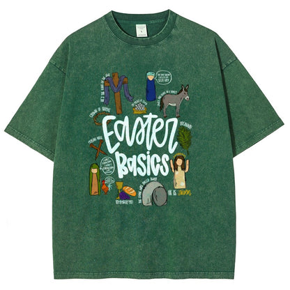 Easter Basics Vintage Distressed T-shirt