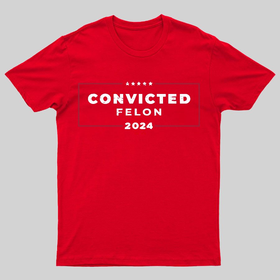 2024 Convicted Felon Geeky T-Shirt