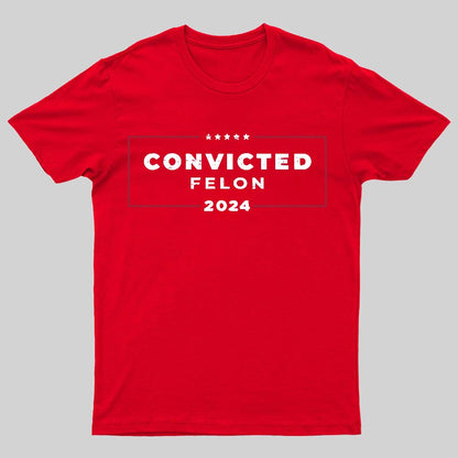 2024 Convicted Felon Geeky T-Shirt