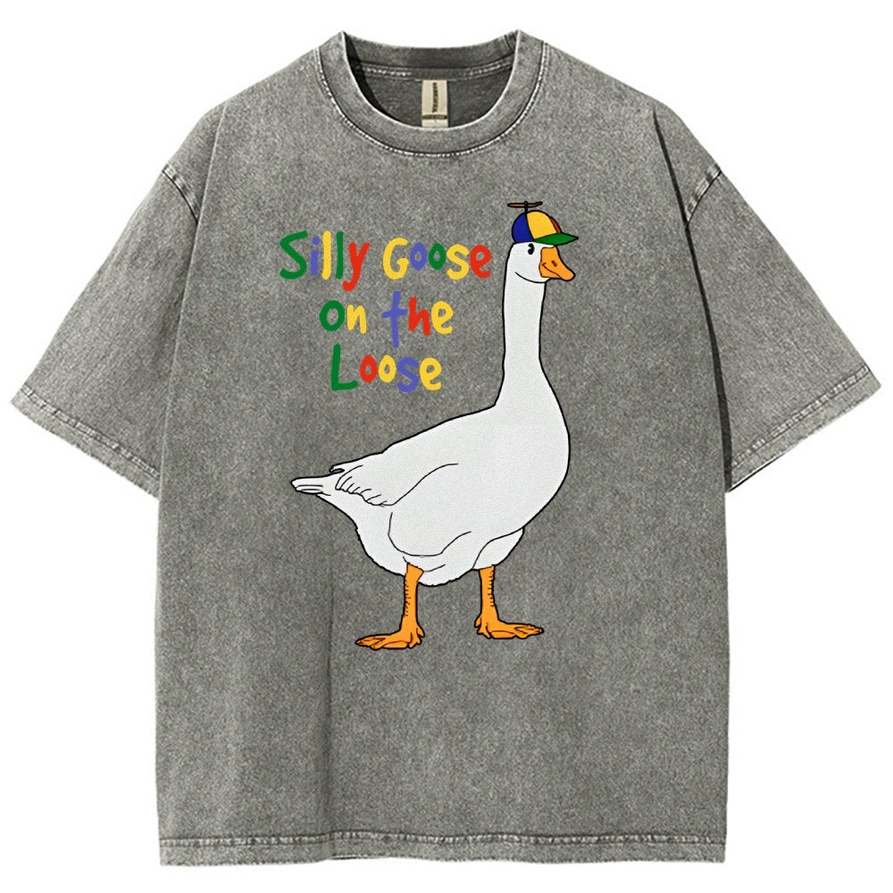 Silly Goose On The Loose Vintage Distressed T-shirt