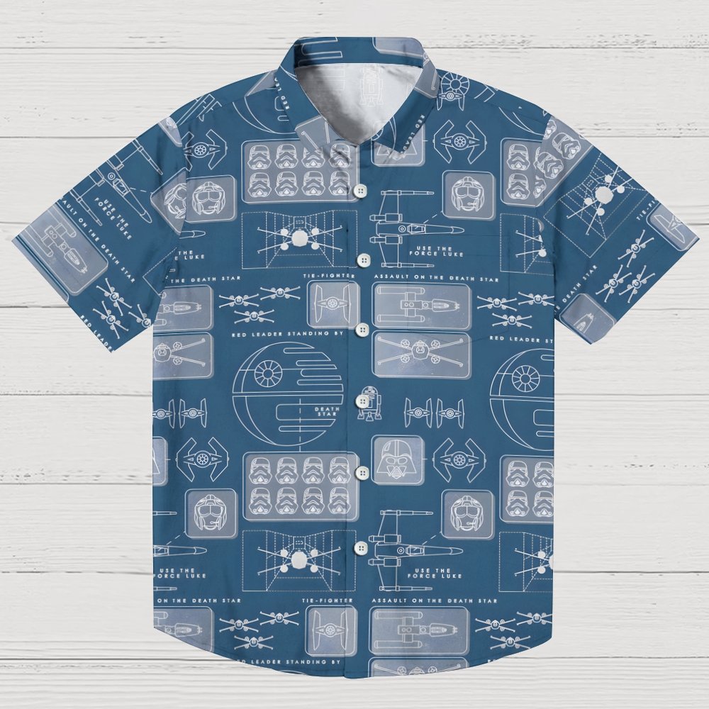 Space Fleet Geek Hawaiian Shirt