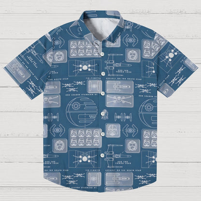 Space Fleet Geek Hawaiian Shirt