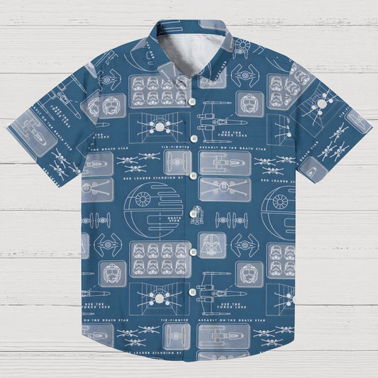Space Fleet Geek Hawaiian Shirt