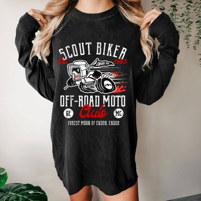 Scout Biker Club Washed Long Sleeve Tee