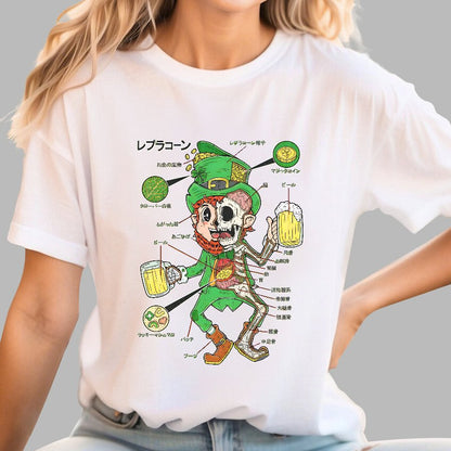 LEPRECHAUN ANATOMY-St. Patrick's Day Geek T-Shirt