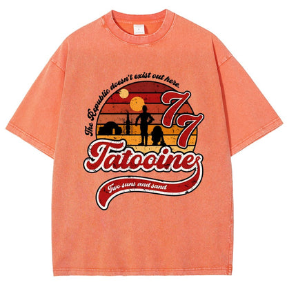 Vintage Two suns and sand Vintage Distressed T-shirt