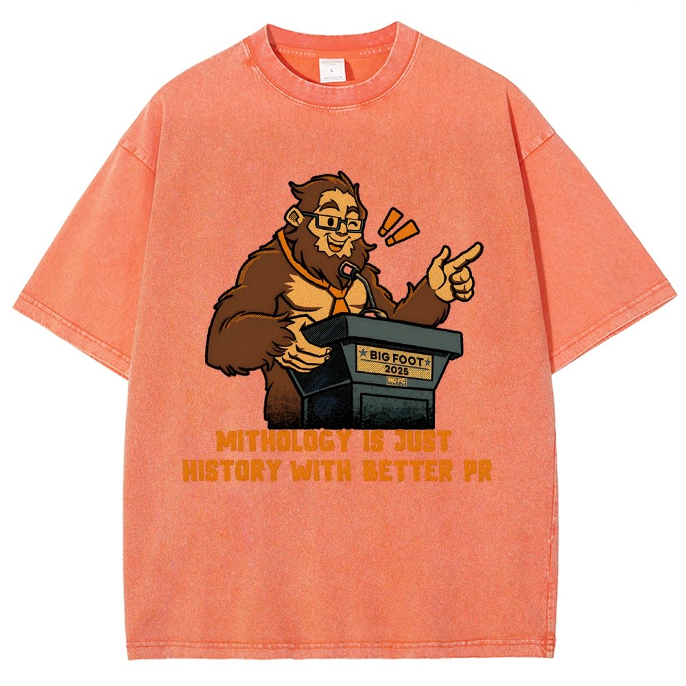 Mythology is just history with better PR Vintage Distressed T-shirt