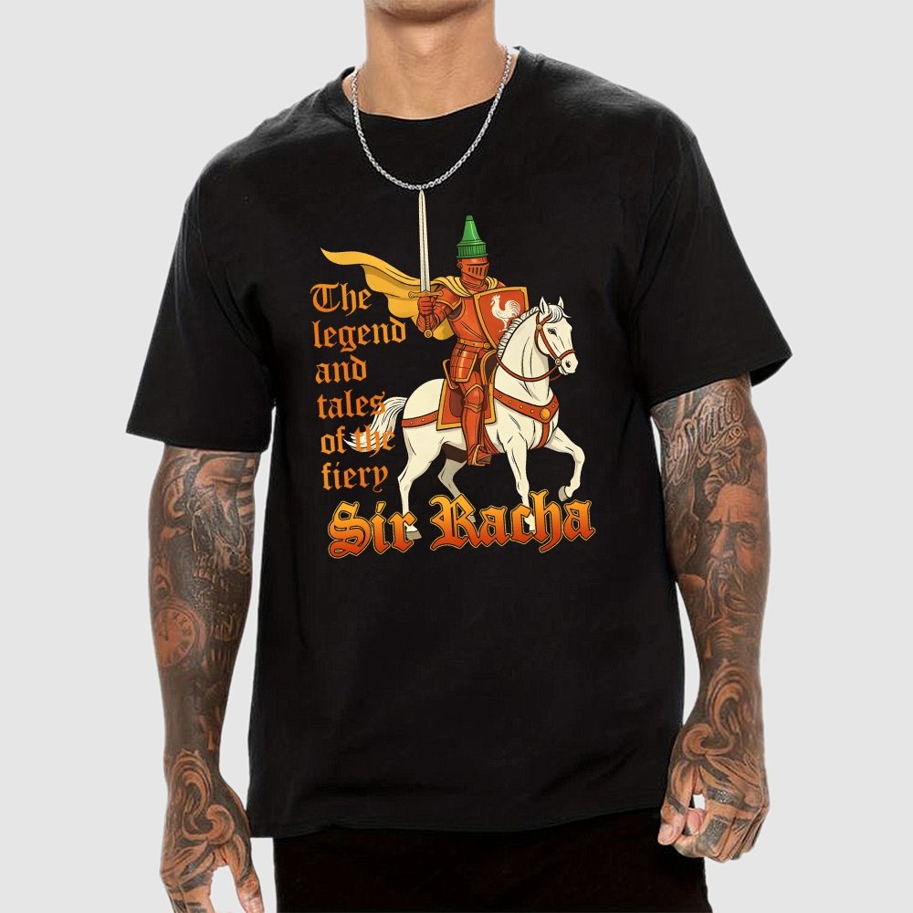 Sir Racha Art Print Geek T-Shirt
