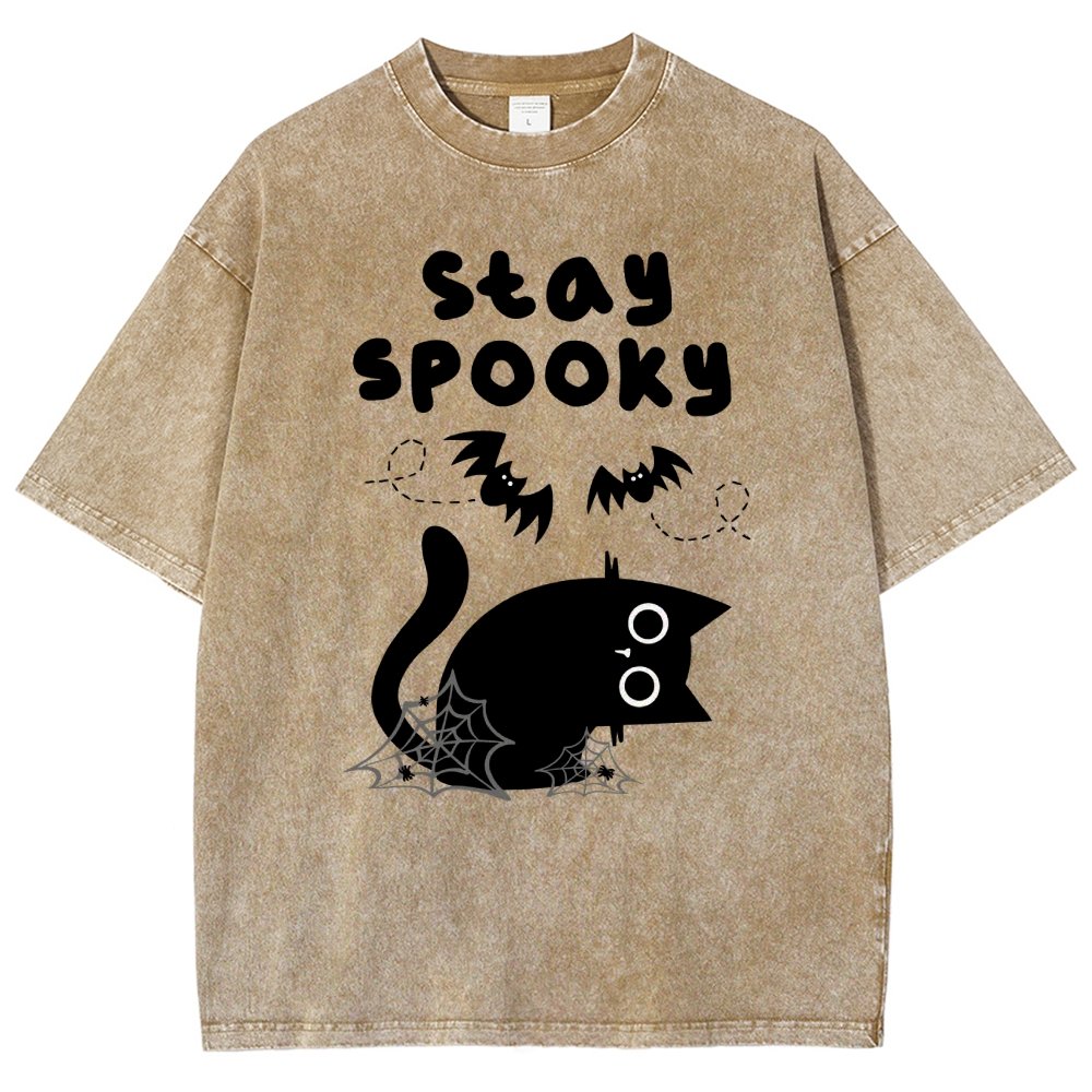 Stay Spooky Vintage Distressed T-shirt