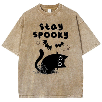 Stay Spooky Vintage Distressed T-shirt