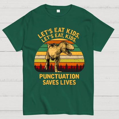 Punctuation Saves Lives Funny Geek T-Shirt