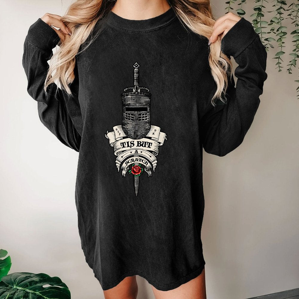 It is but a scratch Washed Long Sleeve Tee