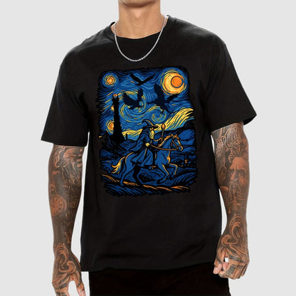 Ride in the starry night Geek T-Shirt