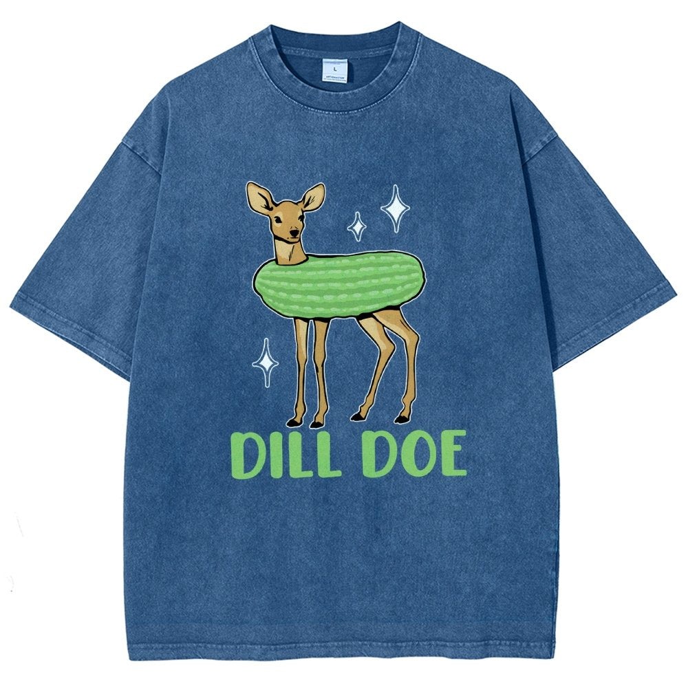 Dill Pickle Funny Vintage Distressed T-shirt