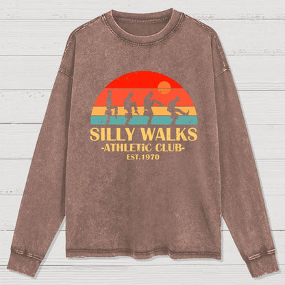 Silly Walks - Athletic Club Washed Long Sleeve Tee