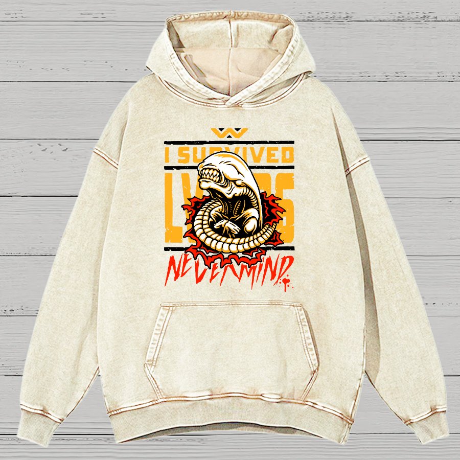 I Survived Vintage Distressed Hoodie