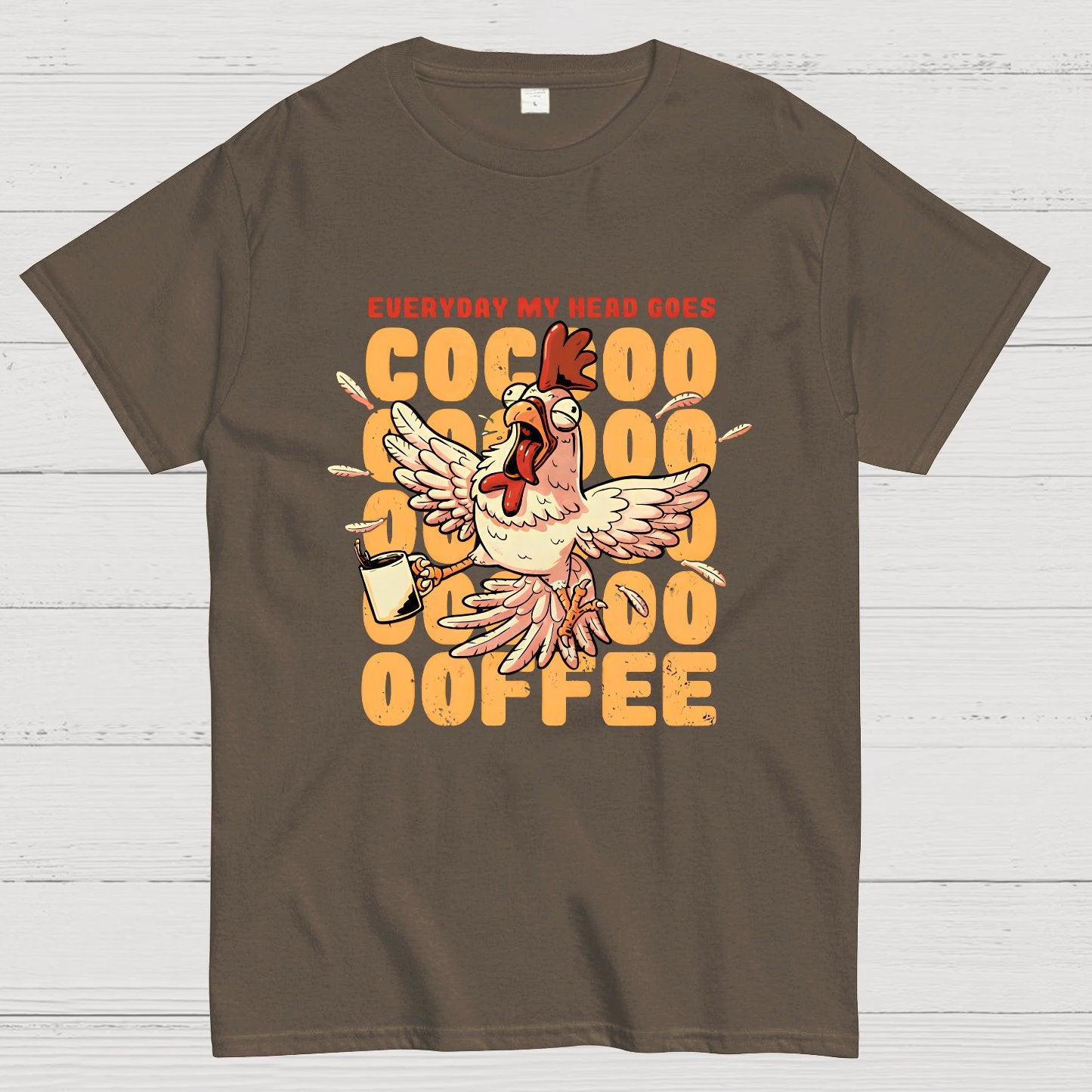 Cocoffee Funny Chicken Nerdy T-Shirt