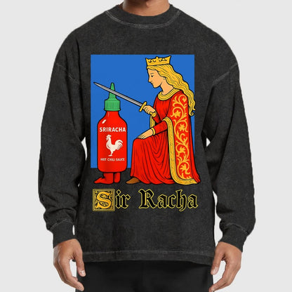 Sir Racha Washed Long Sleeve Tee