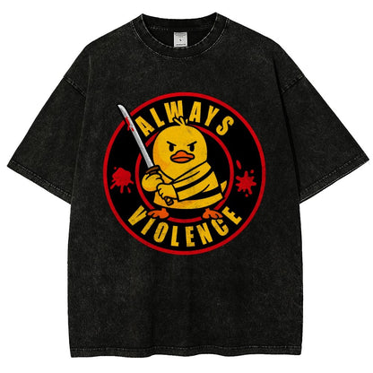 Always Violence Vintage Distressed T-shirt