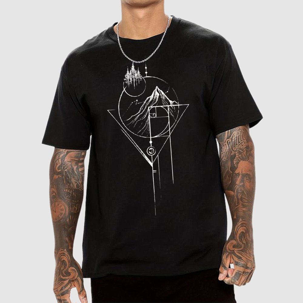 White Fibonacci Unisex Geek T-Shirt