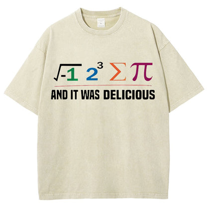 I Ate Some Pie And It Was Delicious I Ate Some Pi Math Vintage Distressed T-shirt