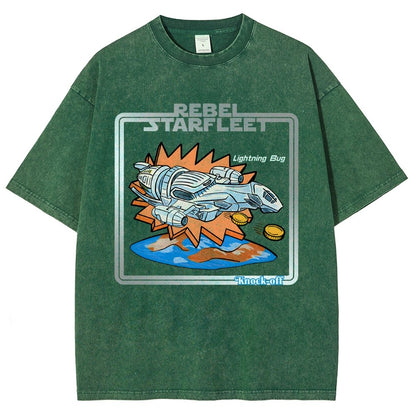 Lightning Bug Knock-off Spaceship Vintage Distressed T-shirt