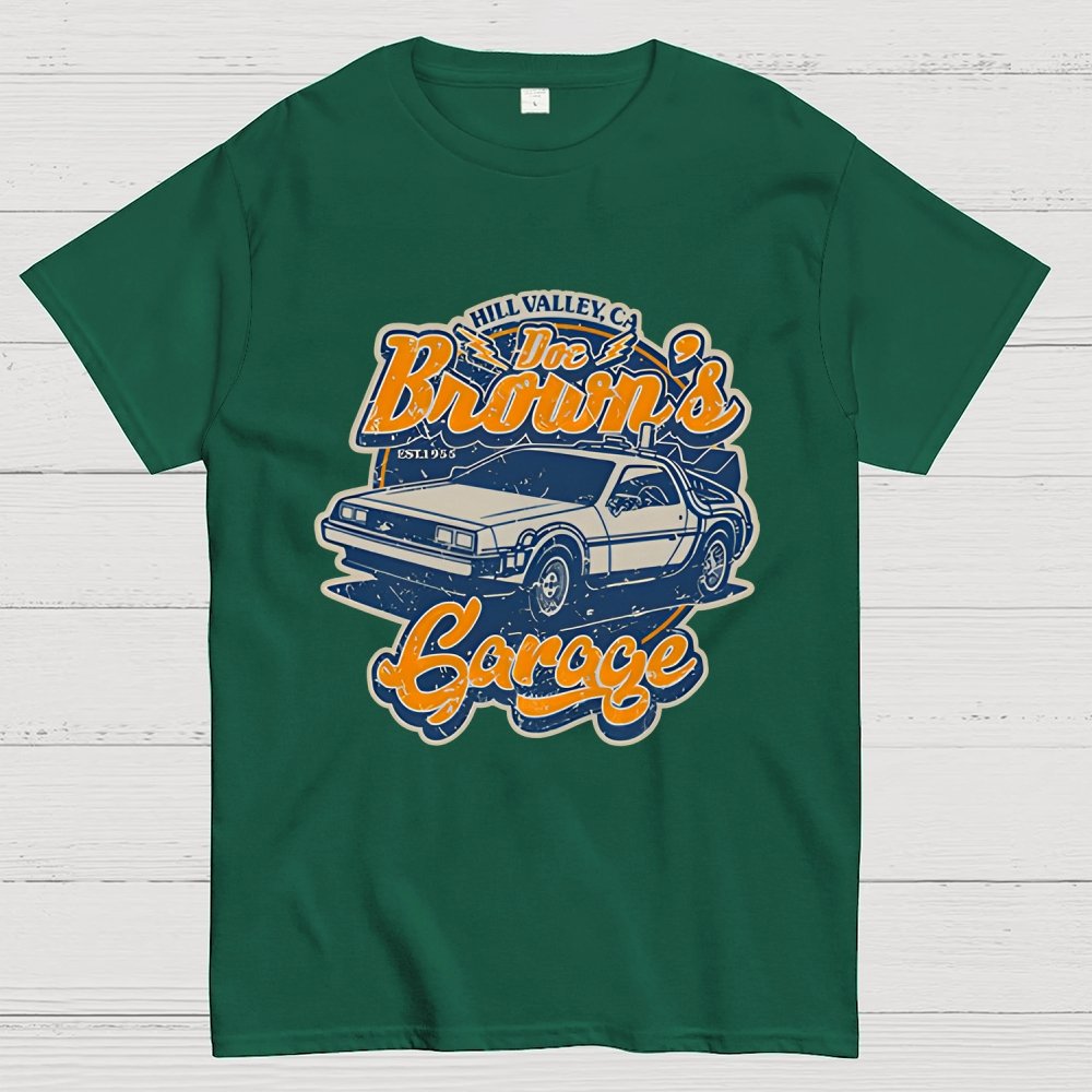 Doc Brown's Garage Geek T-Shirt