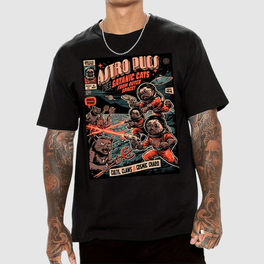 Astro Pugs Geek T-Shirt