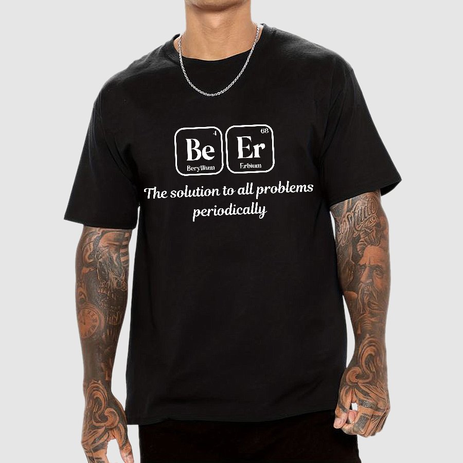 BeEr Periodic Table Chemistry Pun Geeky T-Shirt