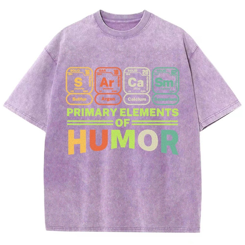 Primary Elements Of Humor Vintage Distressed T-shirt