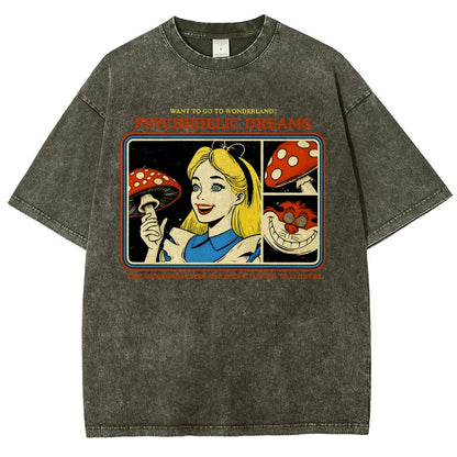 Psychedelic Dreams Vintage Distressed T-shirt