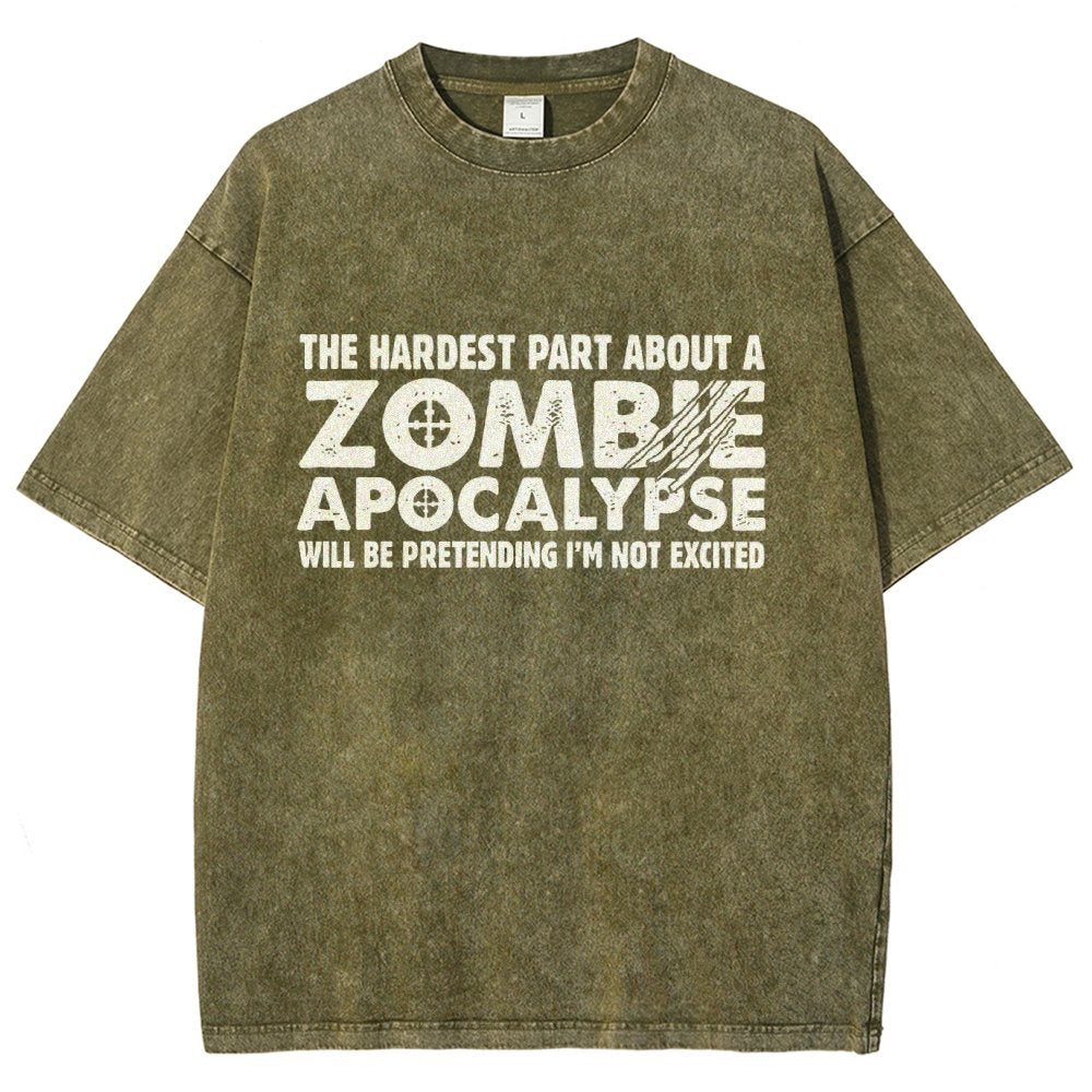 Zombie Apocalypse Vintage Distressed T-shirt