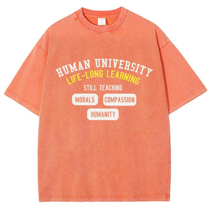 Human University Vintage Distressed T-shirt