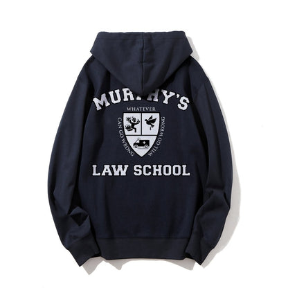 Murphy's Law School  Academic Printed Back Unisex Cotton Hoodie