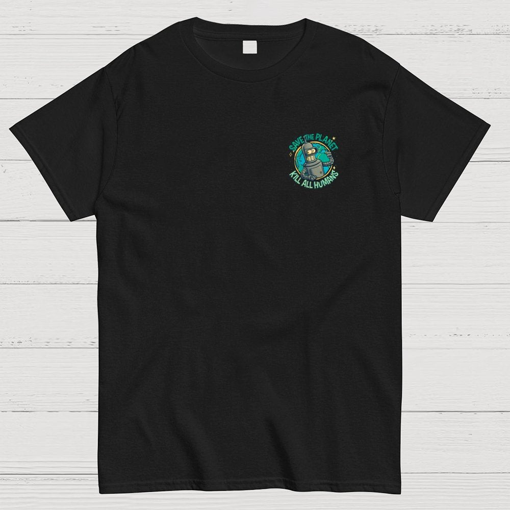 Yippee-Ki-Yay Front And Back Printing Geek T-Shirt
